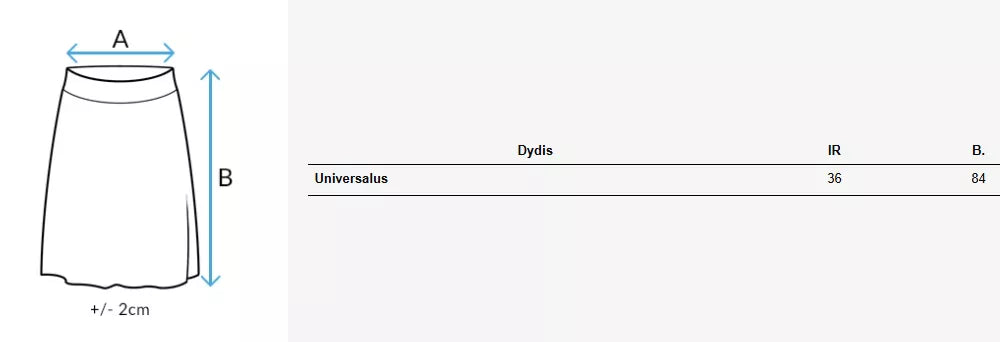 Sieviešu bēša tilla svārki Milani 
