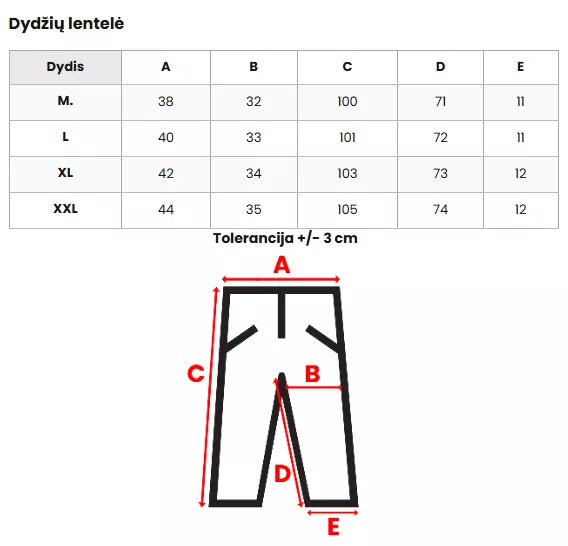 Vīriešu melnas sporta bikses Bost
