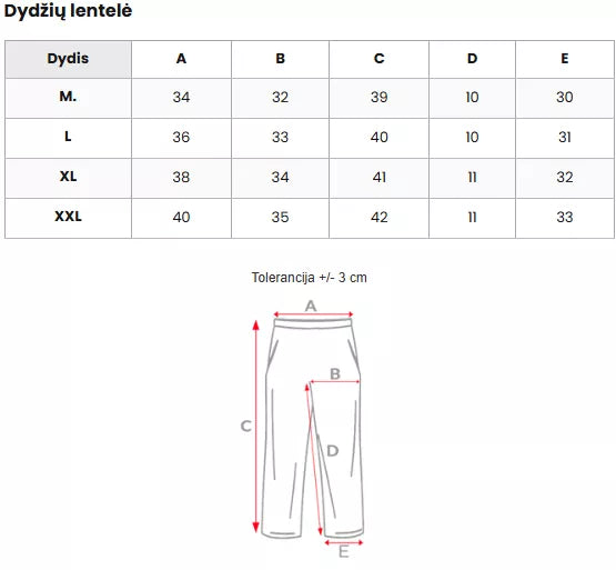 Vīriešu pelēki šorti Vidi