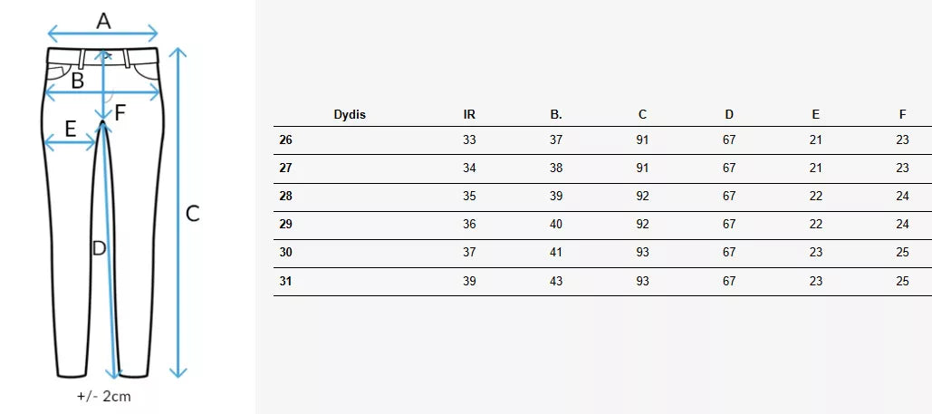 Sieviešu gaiši zilas džinsa bikses Skinniup