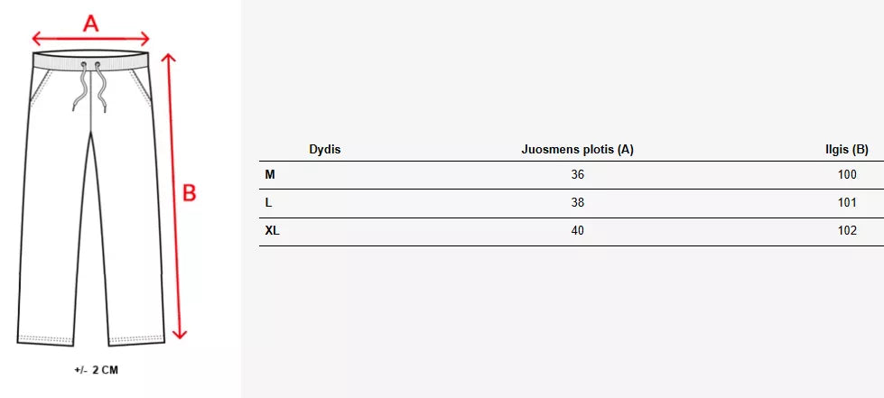 Vīriešu sarkanas ikdienas bikses Klorun