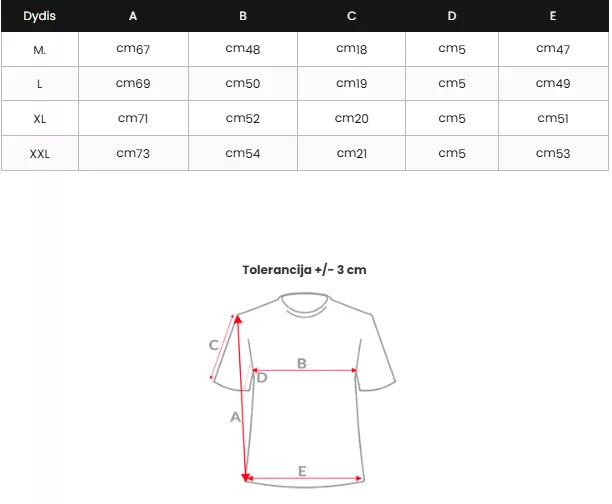 Vīriešu balts T-krekls Numurs