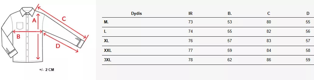 Vīriešu balts krekls Klark