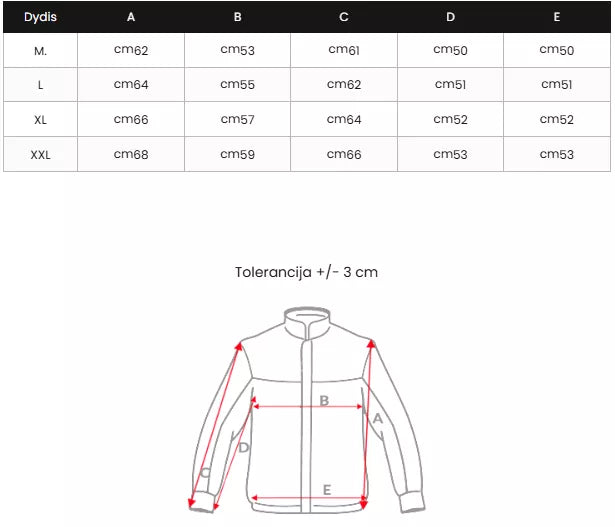 Vīriešu melna jaka Astor