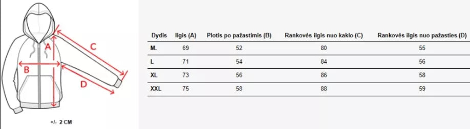 Vīriešu pelēks džemperis Polijas vilks