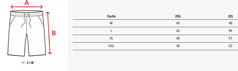 Vīriešu melnas šorti Anet