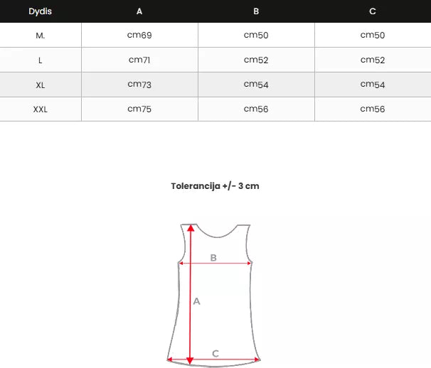 Vīriešu melns krekls bez piedurknēm "Victory"