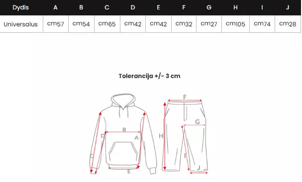 Sieviešu melns atpūtas kostīms Danger