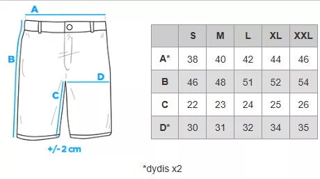 Vīriešu melnas šorti Optin