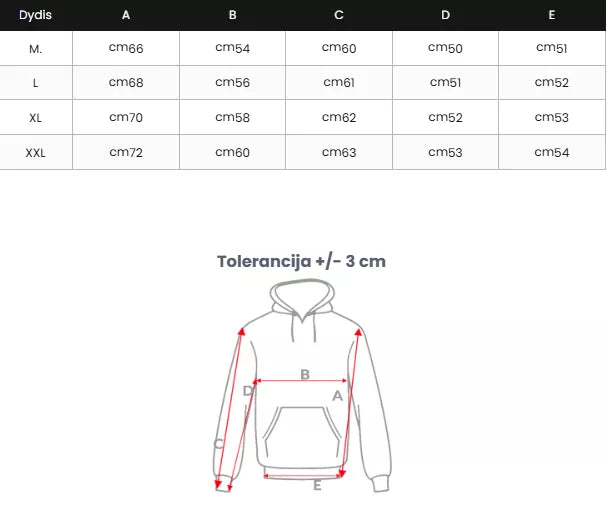 Vīriešu melns kapučjakas krekls Bad