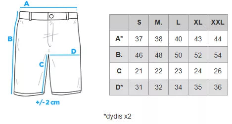 Vīriešu gaiši zilas šorti Ford