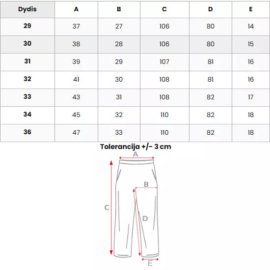 Vīriešu melnas džinsa bikses Apol