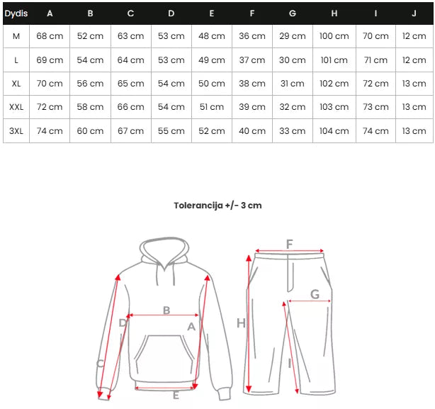 Vīriešu melns sporta komplekts Super