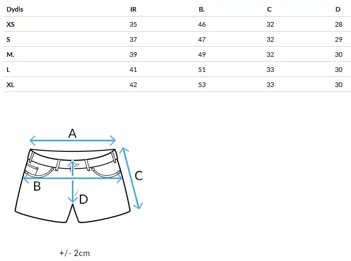 Sieviešu zili džinsa svārki-šorti Vibegirl 