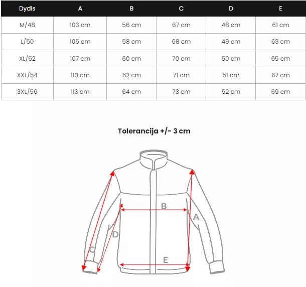 Vīriešu melna ziemas jaka Bruno