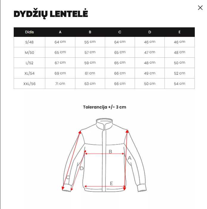 Vīriešu melna ziemas jaka Rock