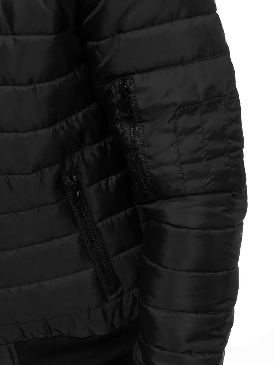 Vīriešu pavasara - rudens jaka melnā Nosal