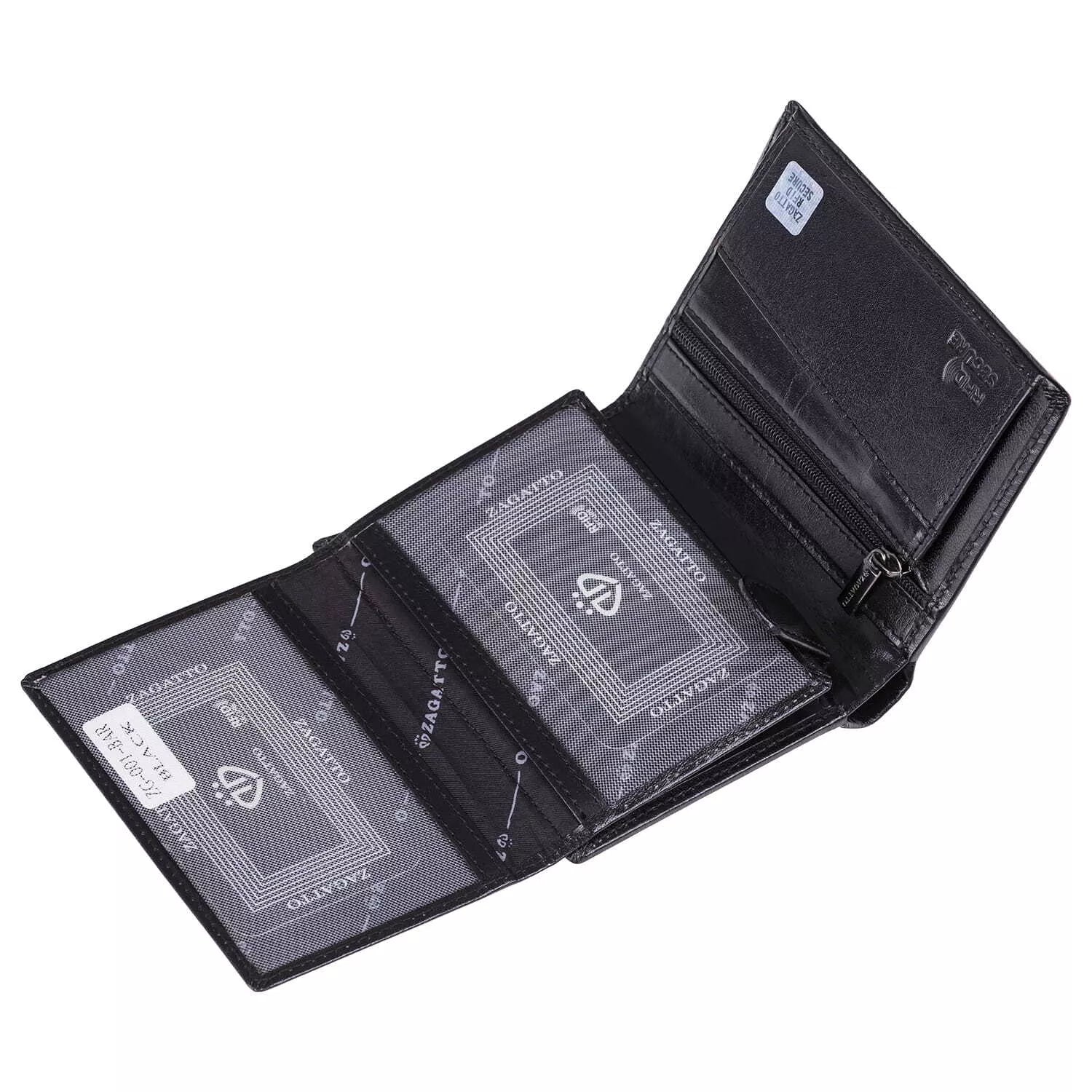 Vīriešu maks no īstas ādas Jesse (melns) 