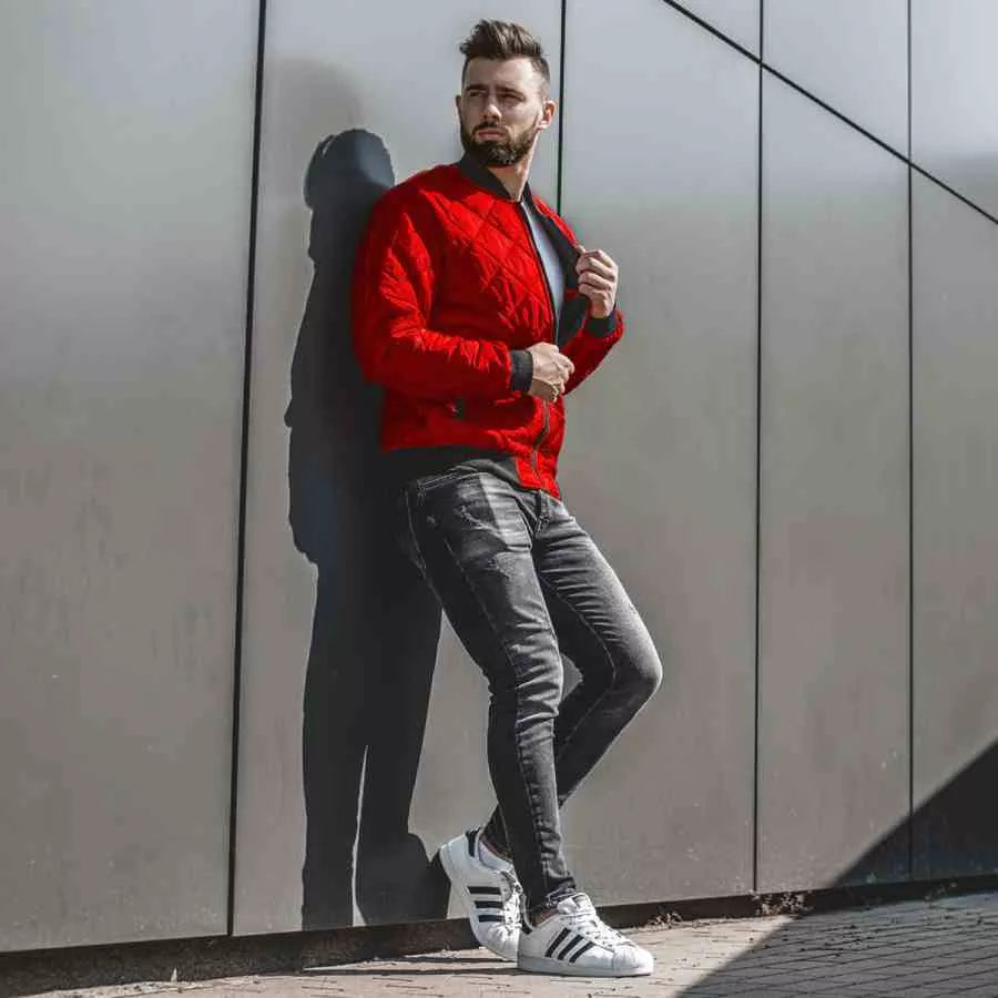 Vīriešu sarkana jaka Morel