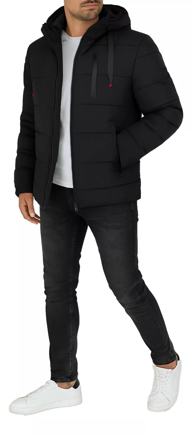 Vyriška žieminė juodos spalvos striukė Nevan