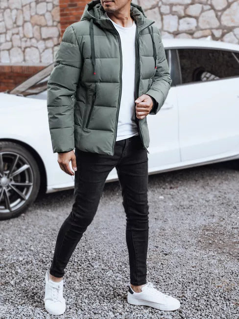 Vīriešu ziemas pelēka jaka Nevex