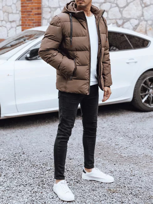 Vīriešu brūna ziemas jaka Nevex