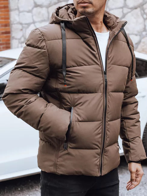 Vīriešu brūna ziemas jaka Nevex