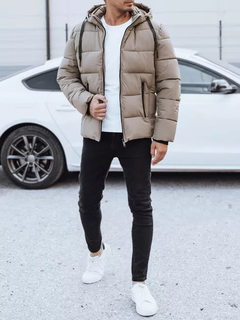 Vīriešu ziemas jaka brūna Nevex