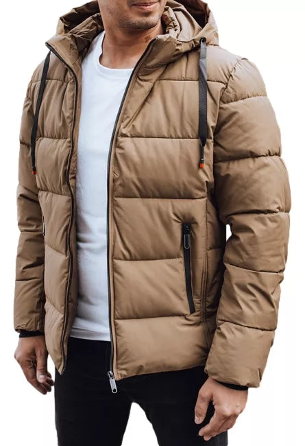 Vīriešu ziemas gaiši brūna jaka Nevex