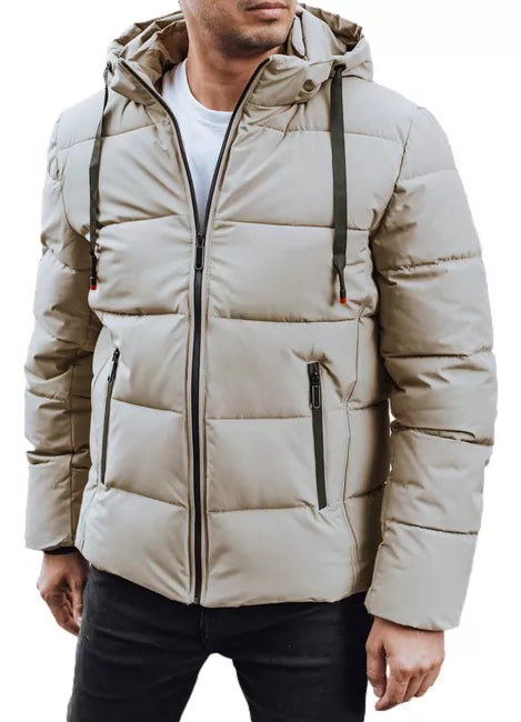 Vīriešu ziemas gaiši brūna jaka Nevex