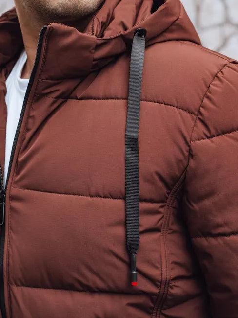 Vīriešu tumši brūna ziemas jaka Nevex