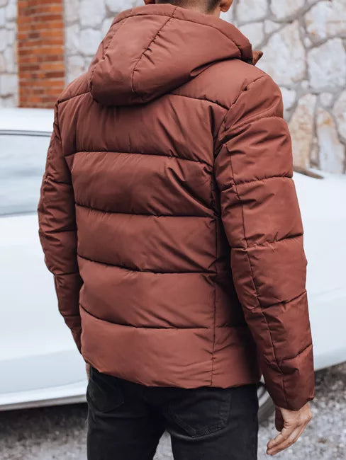 Vīriešu tumši brūna ziemas jaka Nevex