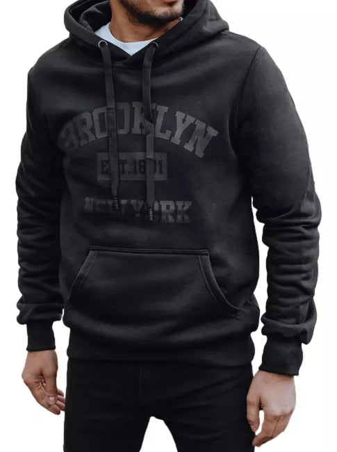 Vīriešu melns džemperis Bruklina