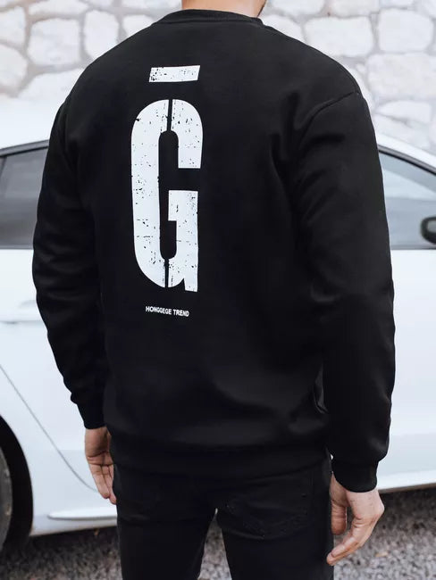 Vīriešu melns džemperis Gala