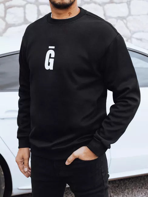 Vīriešu melns džemperis Gala