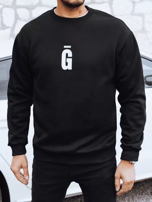 Vīriešu melns džemperis Gala