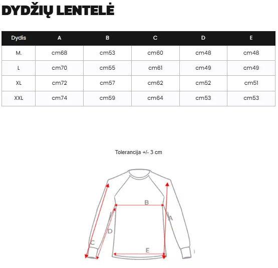 Vīriešu melns kapučjakas krekls Risk