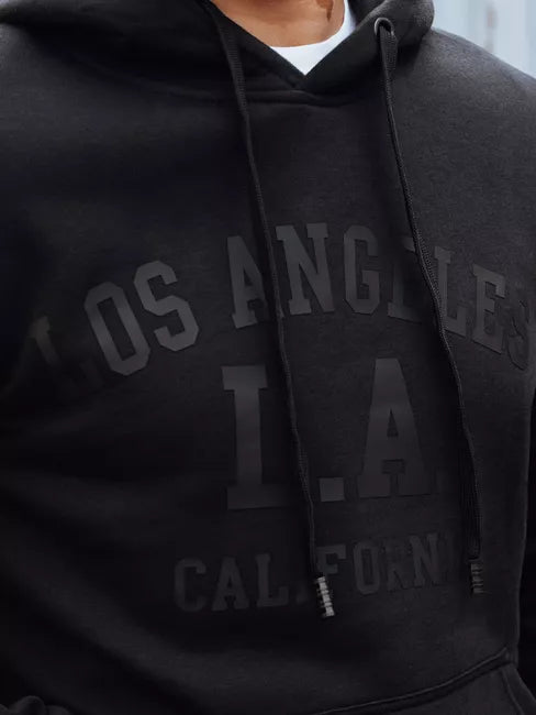 Vīriešu melns Kalifornijas kapučjakas krekls