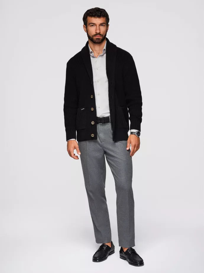 Vīriešu melns džemperis Roy