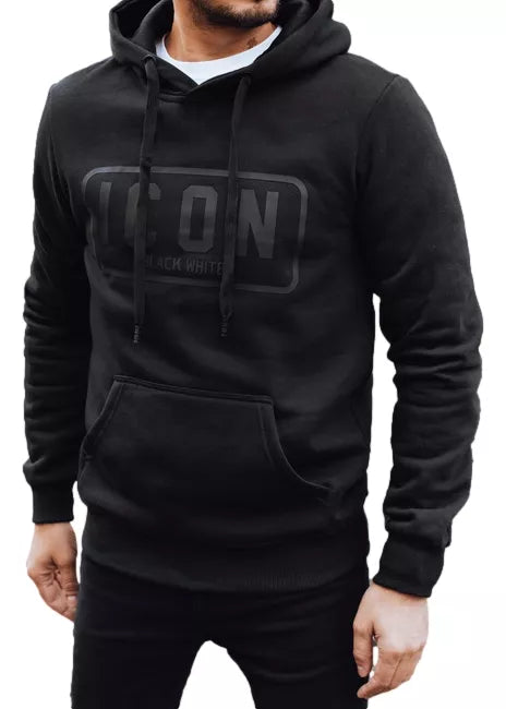 Vīriešu melns izolēts džemperis Icon