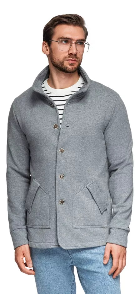Vīriešu pelēks džemperis Leo