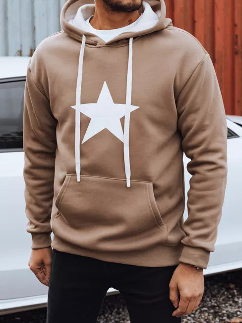 Vīriešu brūns zvaigžņu kapučjakas