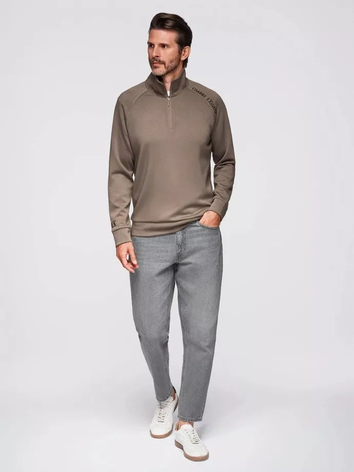 Vīriešu brūns džemperis Exim