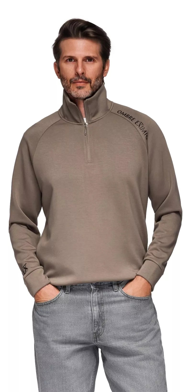 Vīriešu brūns džemperis Exim