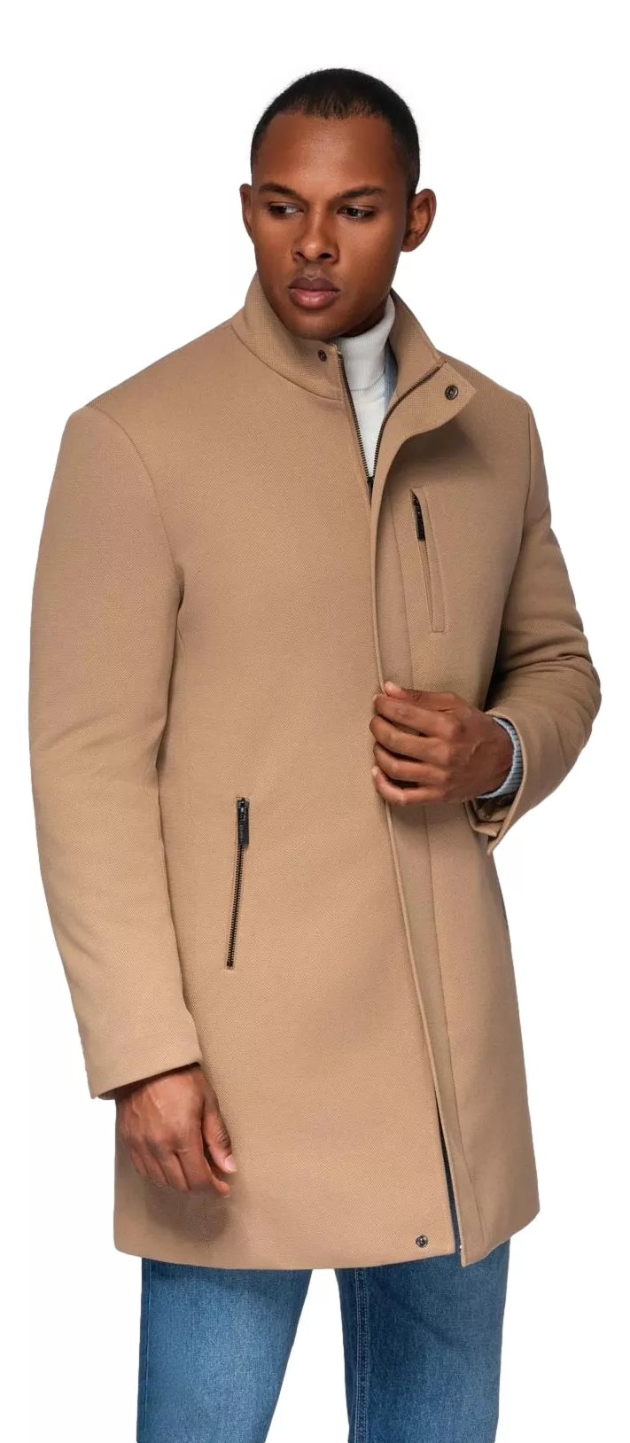 Vīriešu brūns mētelis Alpi