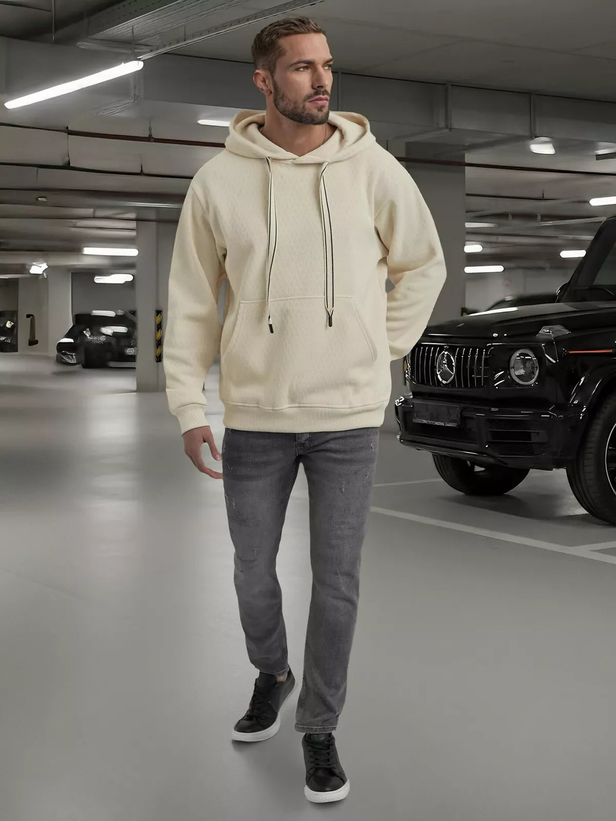 Vīriešu brūns kapučjakas krekls Carla