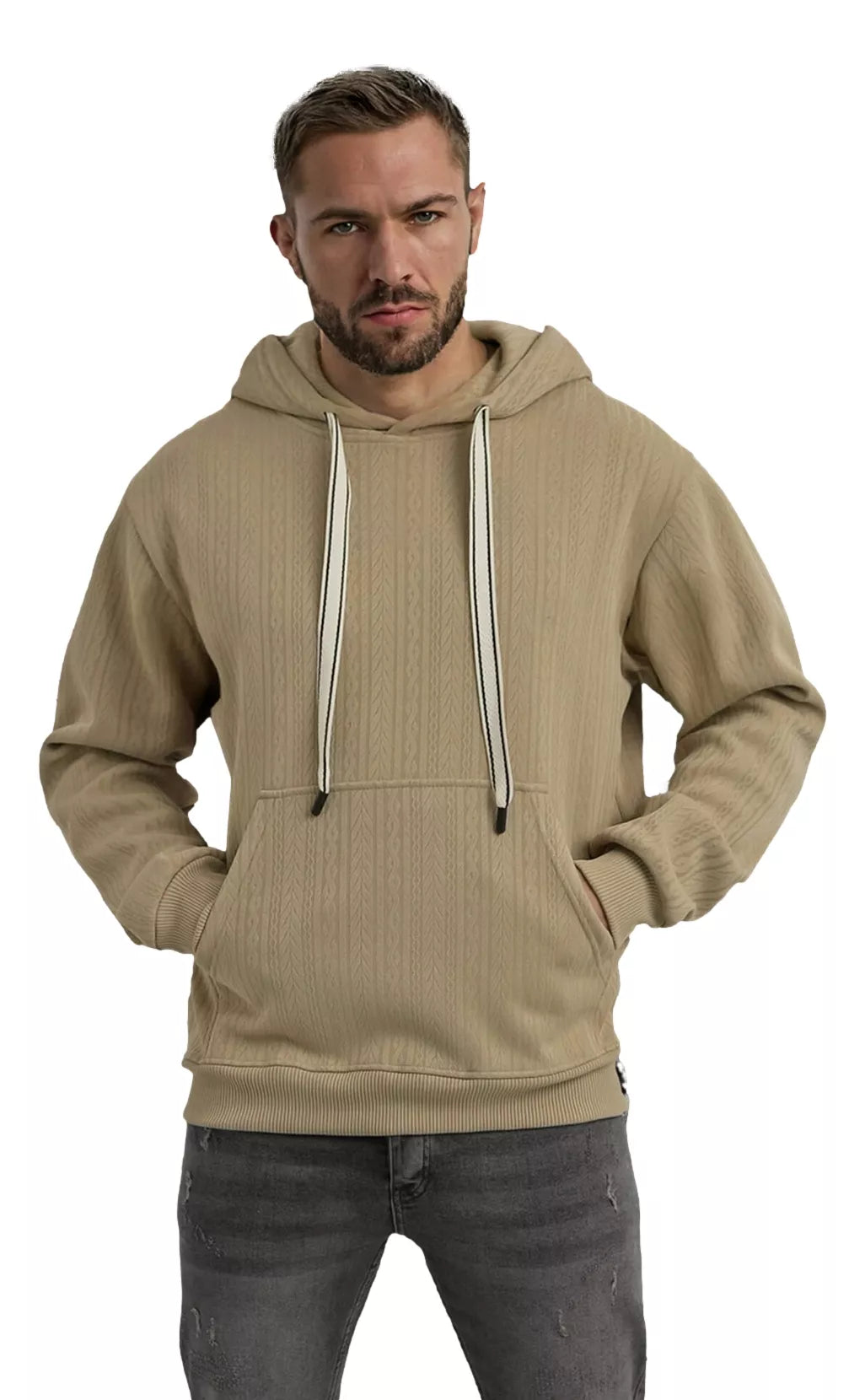 Vīriešu brūns kapučjakas krekls Race