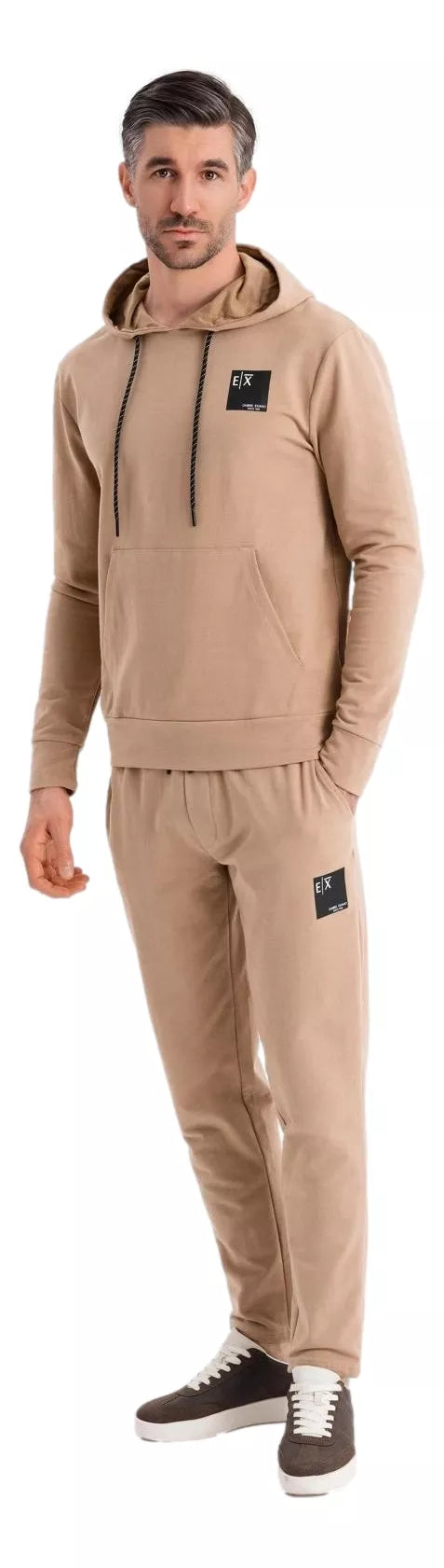 Vīriešu gaiši brūns brīvā laika uzvalks Denat