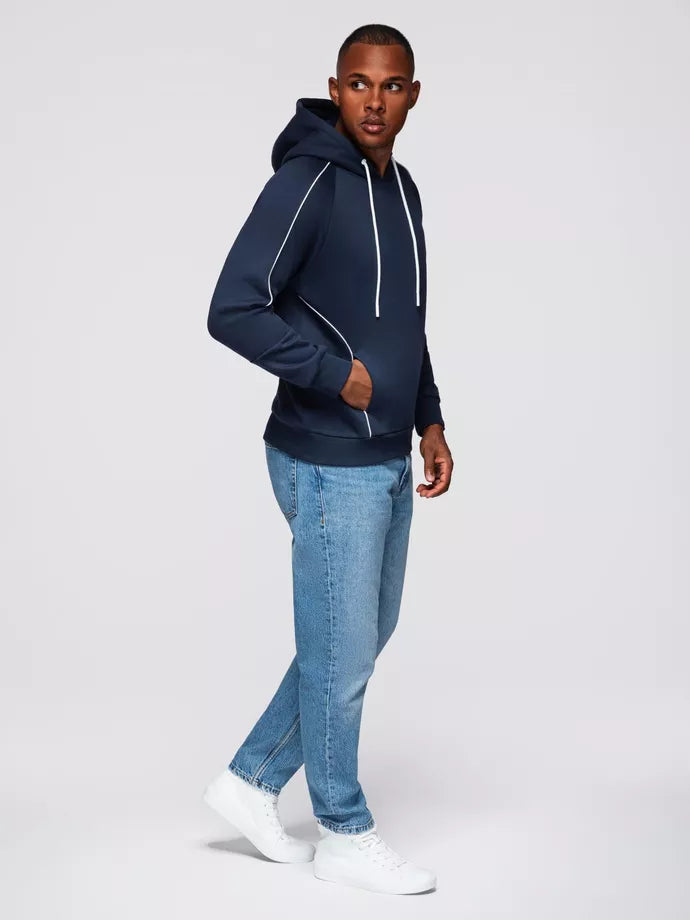 Vīriešu tumši zils džemperis Edin