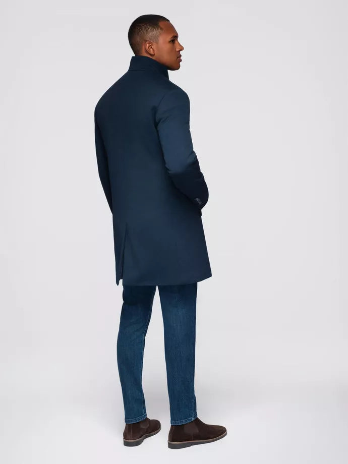 Vīriešu tumši zils mētelis Alpi